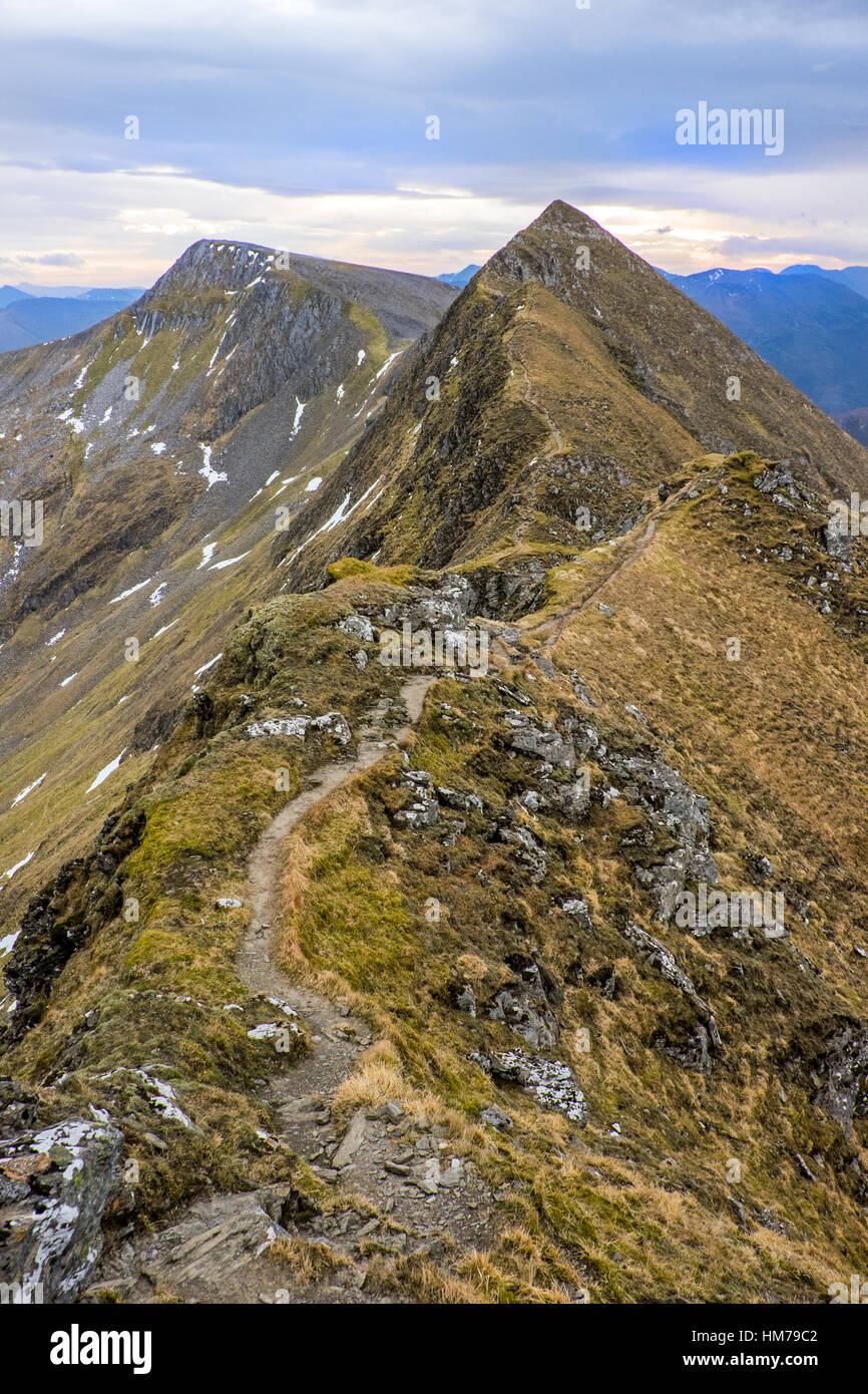 The Devil's Ridge, Mamores, Scotland Stock Photo