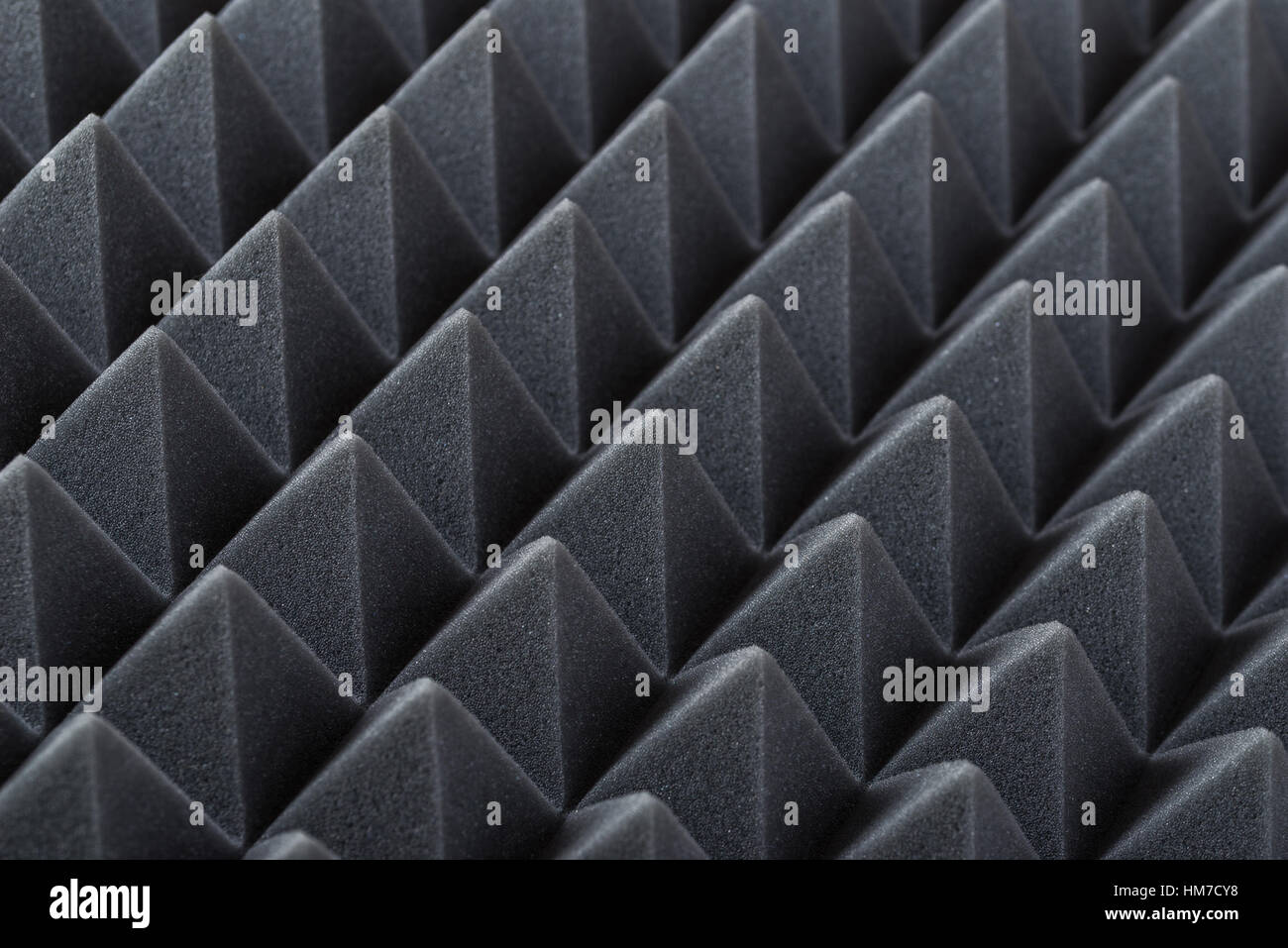 Acoustic absorbing foam for studio recording. Pyramid shape Stock Photo -  Alamy