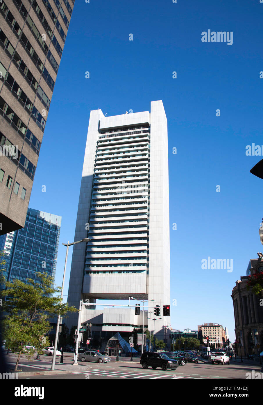 The Federal Reserve Bank of Boston Building Federal Reserve Plaza Atlantic  Avenue Boston Massachusetts USA Stock Photo - Alamy