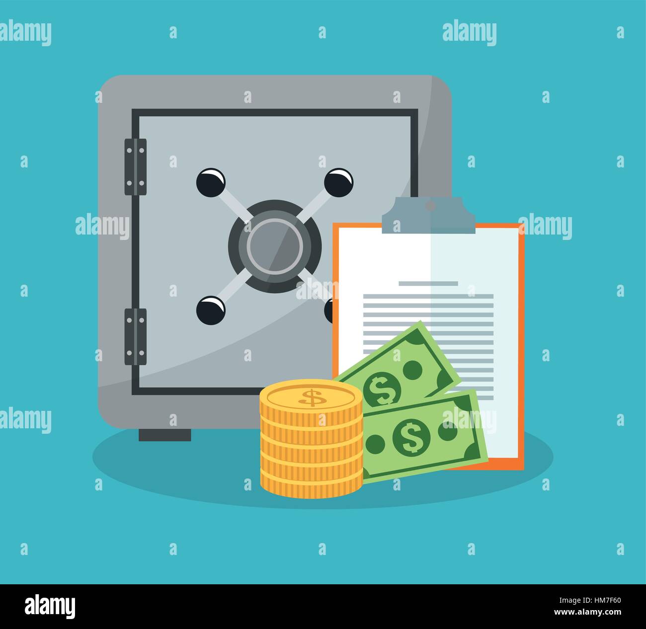safe box and money items Stock Vector Image & Art Alamy