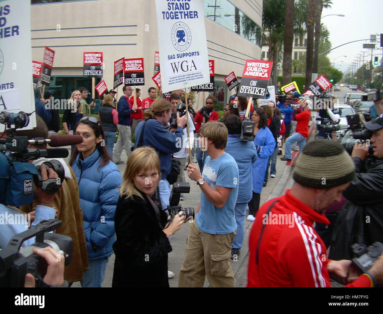 PENCILS DOWN! THE 100 DAYS OF THE WRITERS GUILD STRIKE, 2014. ©The