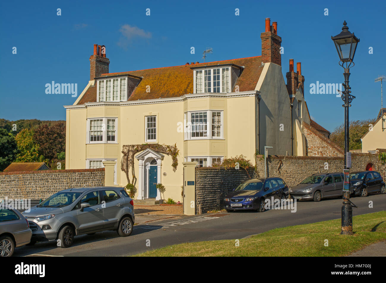'The Elms' house used by Rudyard Kipling in Rottingdean, East Sussex, England Stock Photo