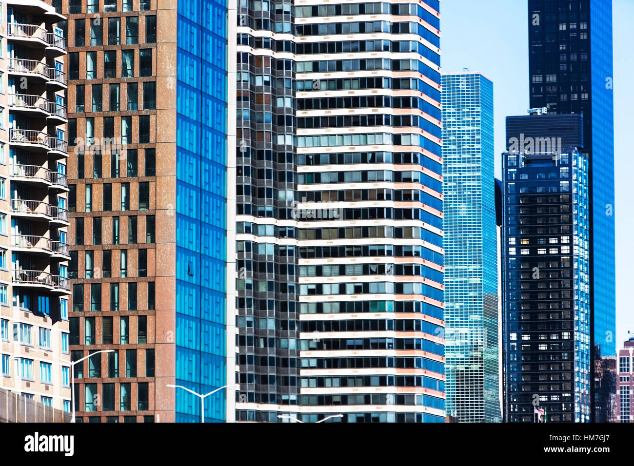 USA, New York, Office skyscrapers Stock Photo