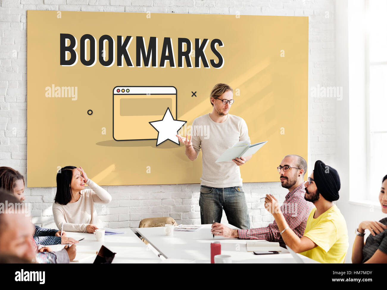 Bookmarks Favorite Internet Social Media Concept Stock Photo - Alamy