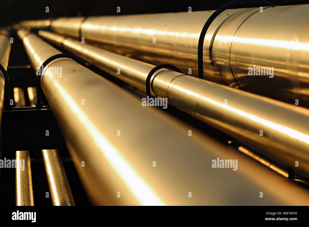 Golden pipeline hi-res stock photography and images - Alamy