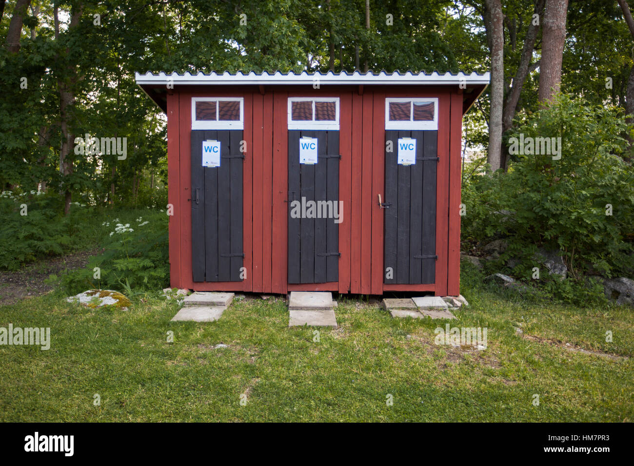 Outhouses. Stock Photo