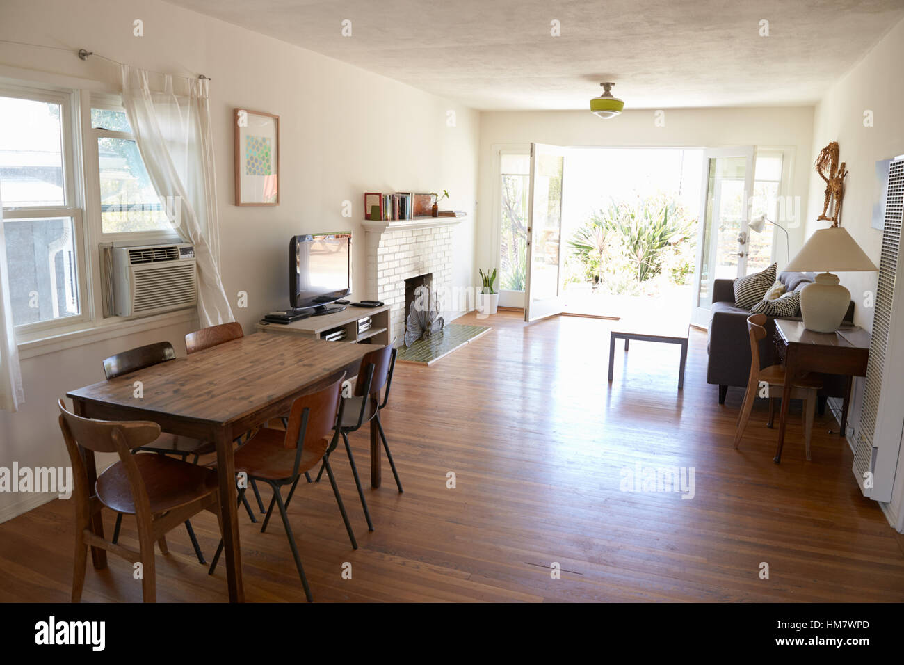 Interior Of Modern Lounge And Dining Room Stock Photo Alamy