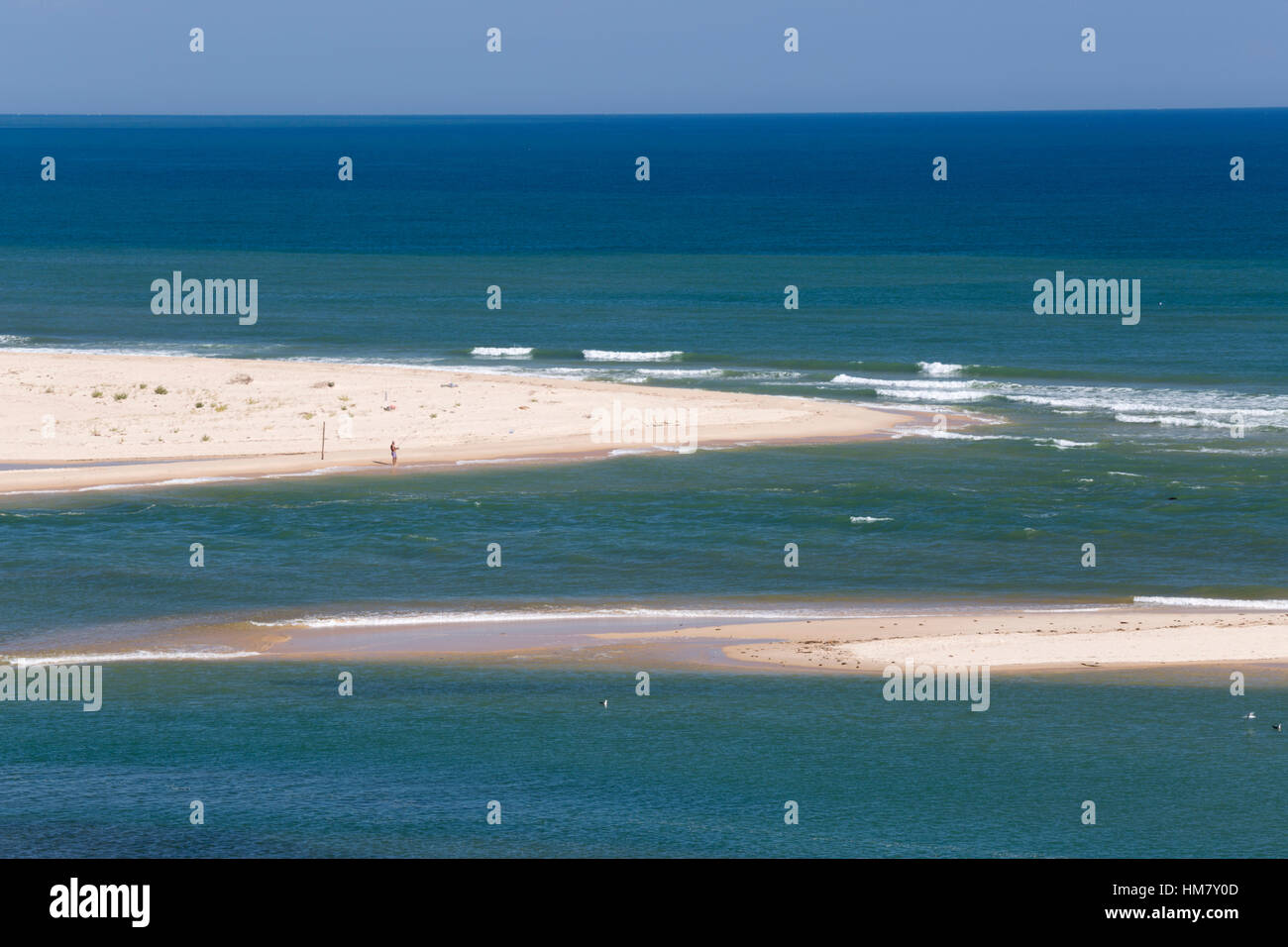 Praia de Cacela Velha beach on barrier island, Cacela Velha, Algarve, Portugal, Europe Stock Photo