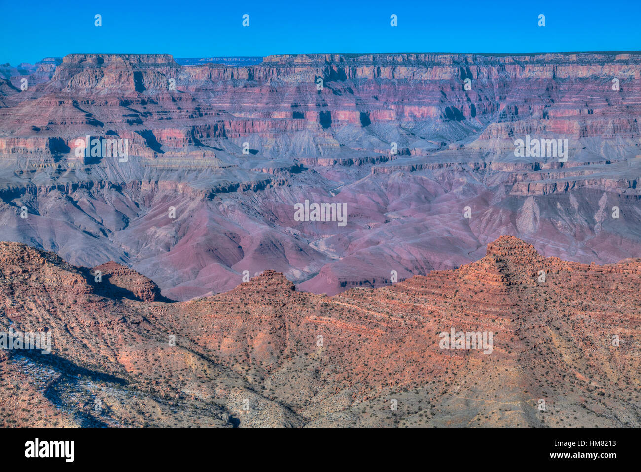 From Desert View, South Rim, Grand Canyon National Park, UNESCO World Heritage Site, Arizona, USA Stock Photo