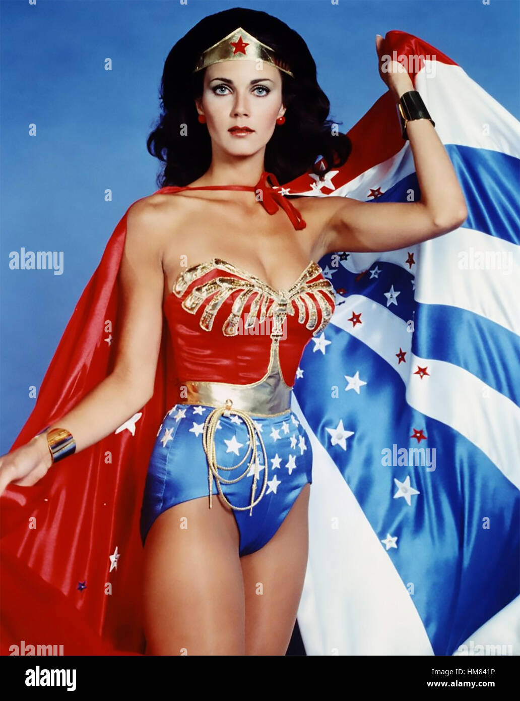 WONDER WOMAN  Warner Bros TV series  1975-79 with Lynda Carter Stock Photo