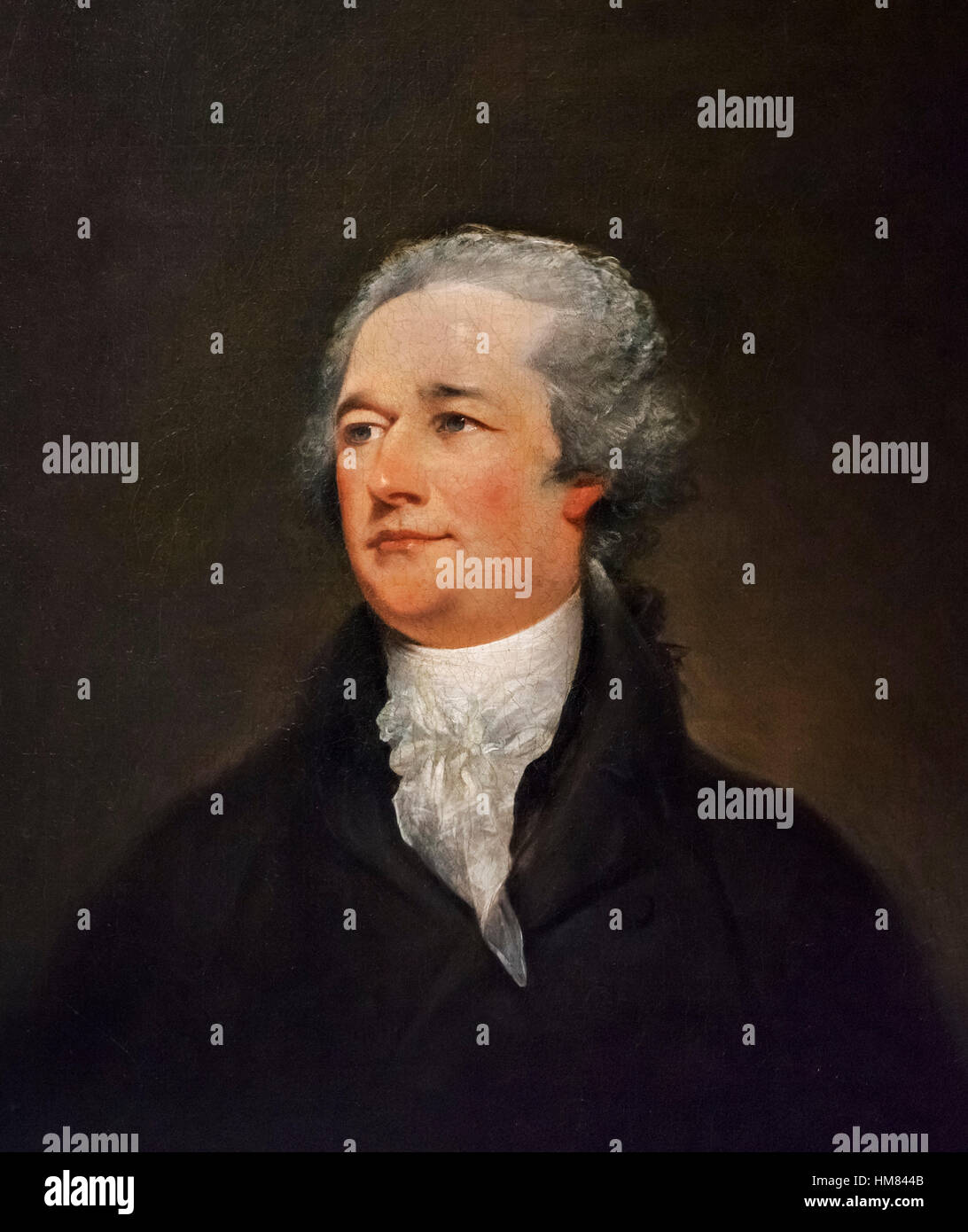 Alexander Hamilton (1755-1804), portrait by John Trumbull, oil on canvas, c.1804-6 Stock Photo