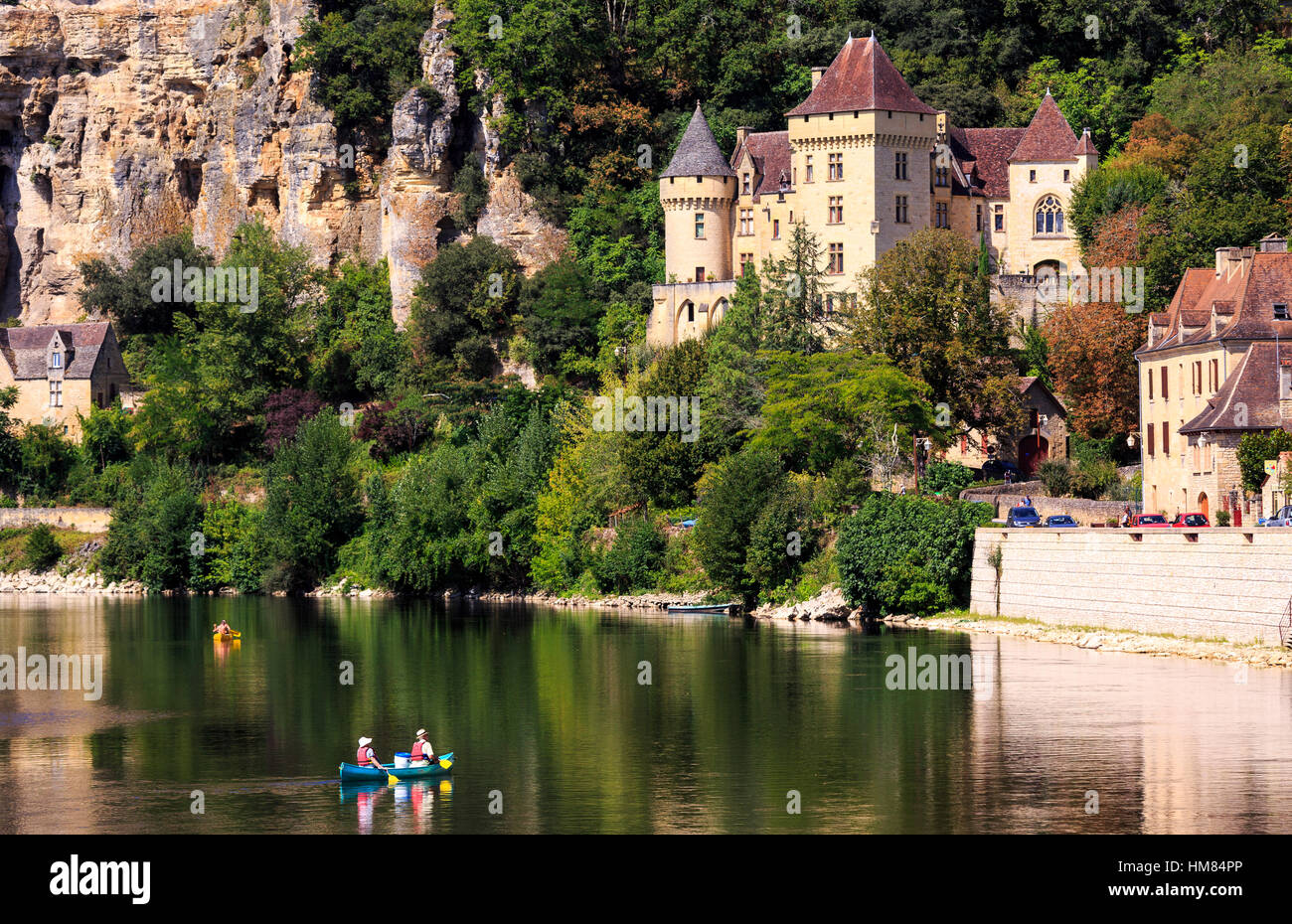 Canoeing on the River Dordogne, La Roque Gageac, France Stock Photo Alamy — free download