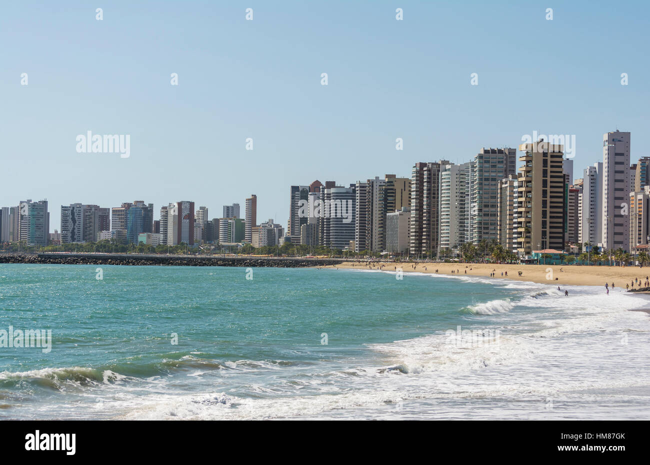 Praia de Iracema Beach, Fortaleza, Ceará, Brazil Stock Photo