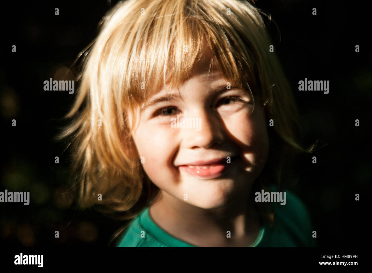 Close up of boy with blond hair hi-res stock photography and images - Alamy