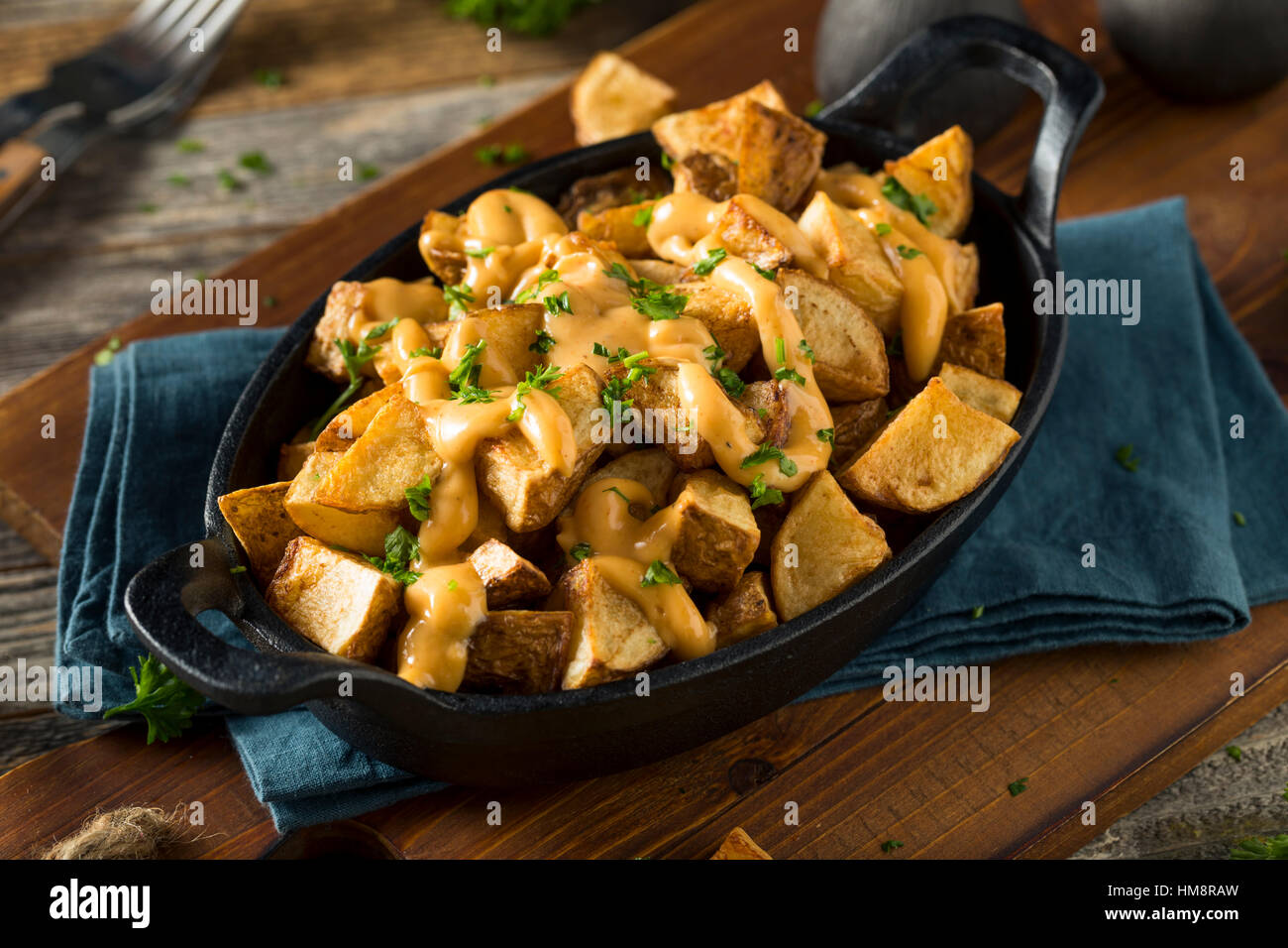 Homemade Fried Spanish Patatas Bravas Served as Tapas Stock Photo - Alamy