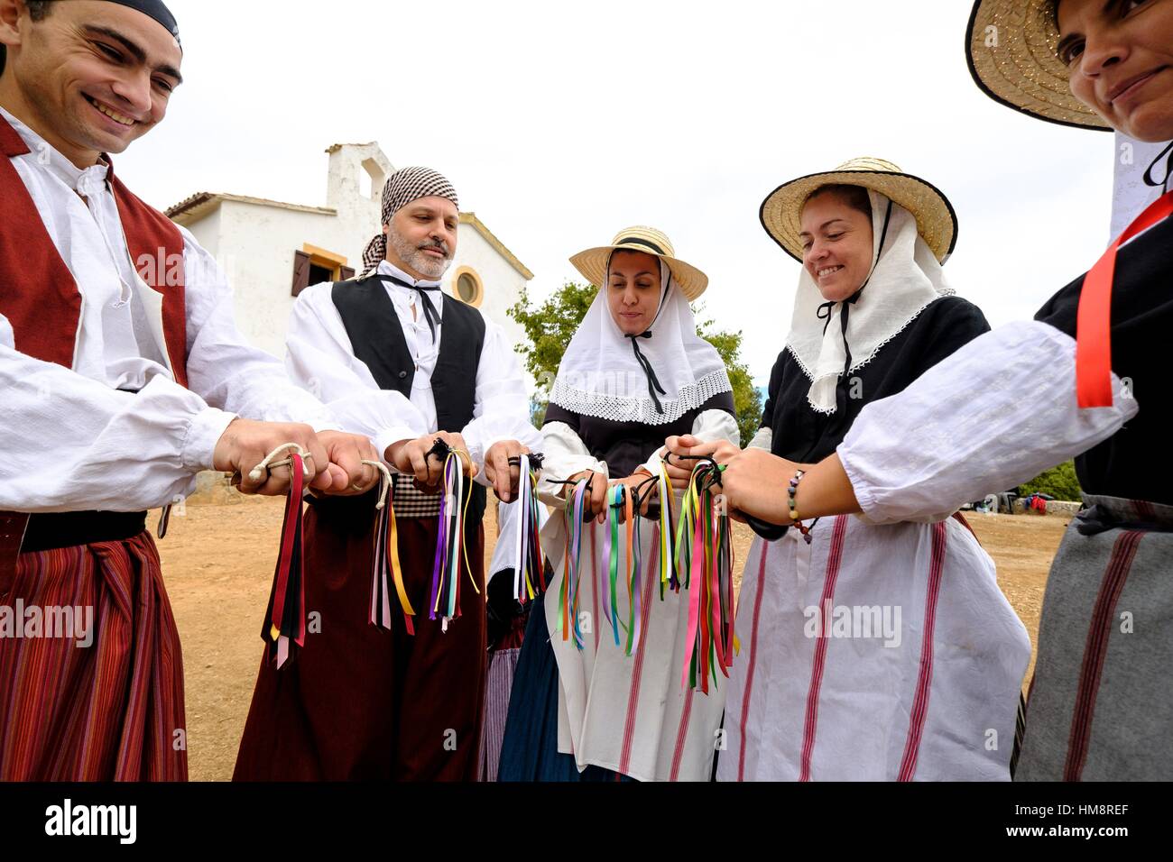 Pilgrimage and traditional bolero dances. Ermita de Maristel·la, shrine ...