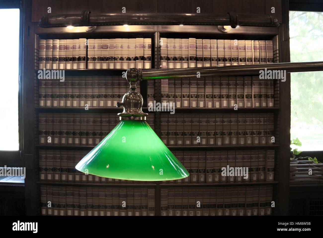 Desk Light In A Library Stock Photo 132961063 Alamy