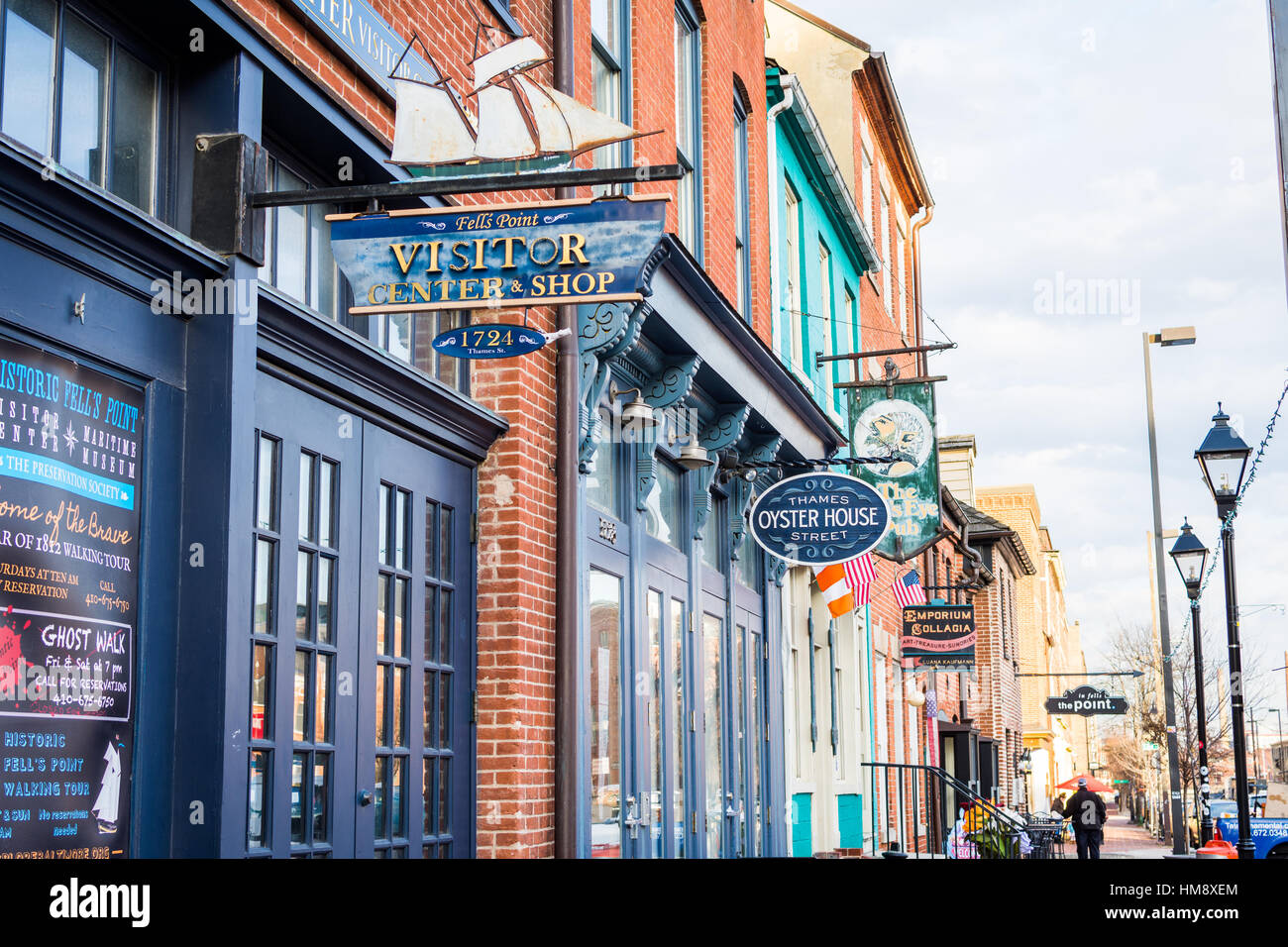 Downtown Fells Point in Baltimore, Maryland Stock Photo Alamy