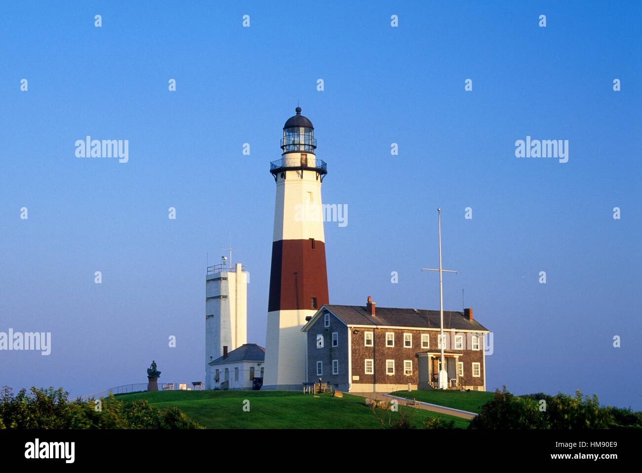Montauk Point Lighthouse, Montauk Point State Park, New York Stock