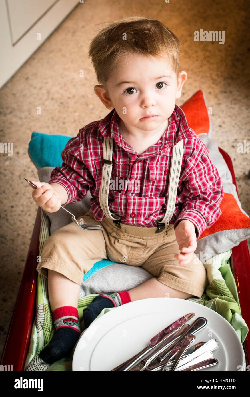 18 month old boy eating hi-res stock photography and images - Alamy