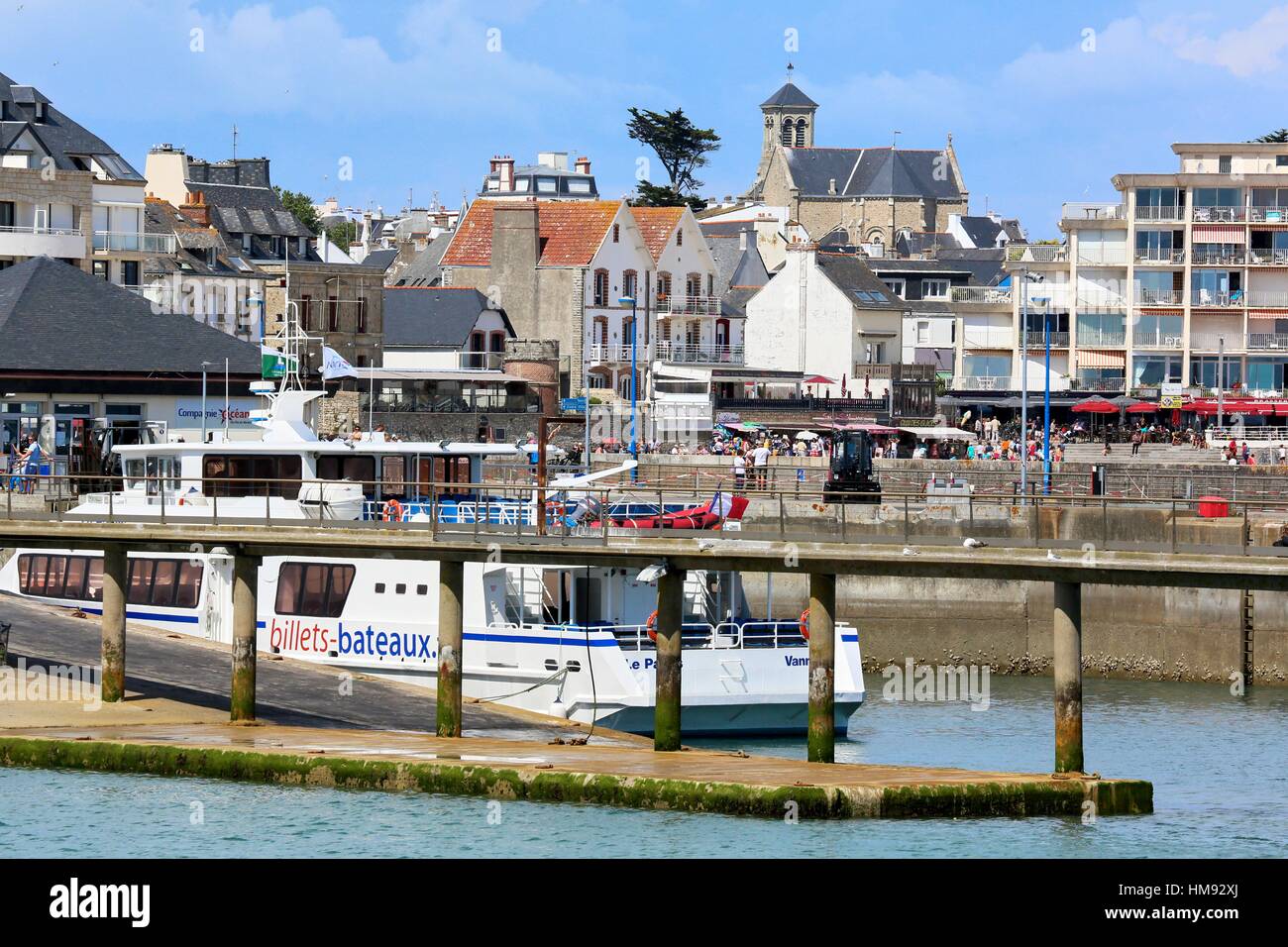 Port Haliguen, Quiberon, Cote de Morbihan, Brittany, Bretagne, France ...