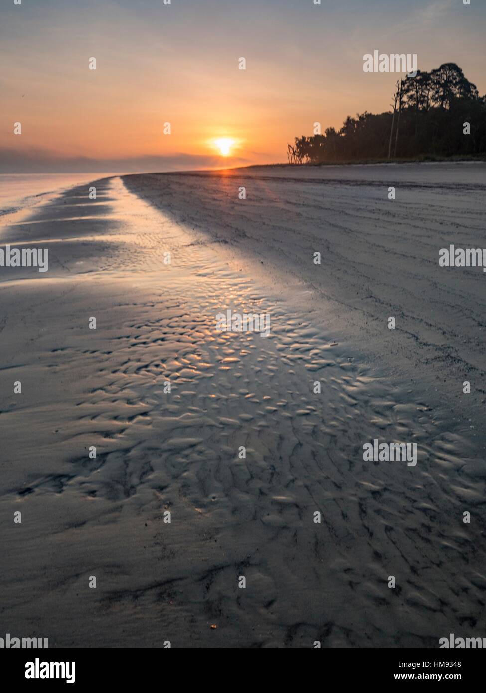 Jekyll Island Sunrise Stock Photo Alamy