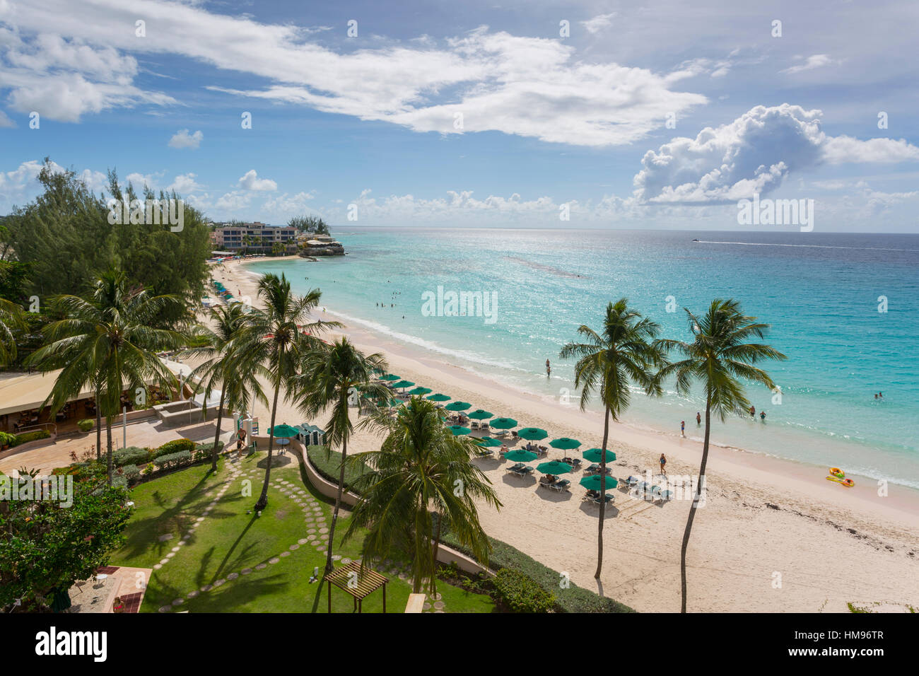 Worthing Beach, Christ Church, Barbados, West Indies, Caribbean, Central America Stock Photo