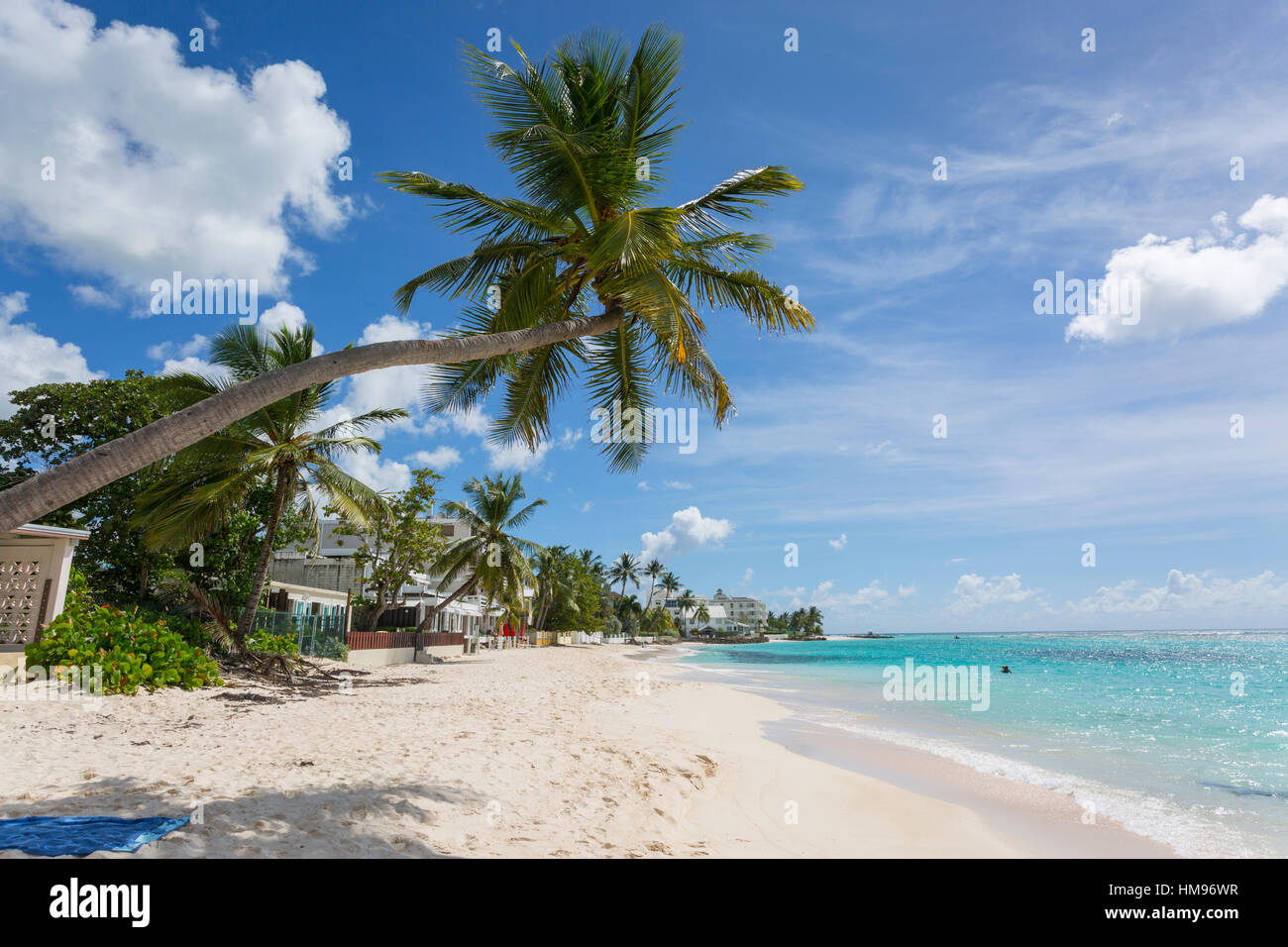 Worthing Beach, Christ Church, Barbados, West Indies, Caribbean, Central America Stock Photo