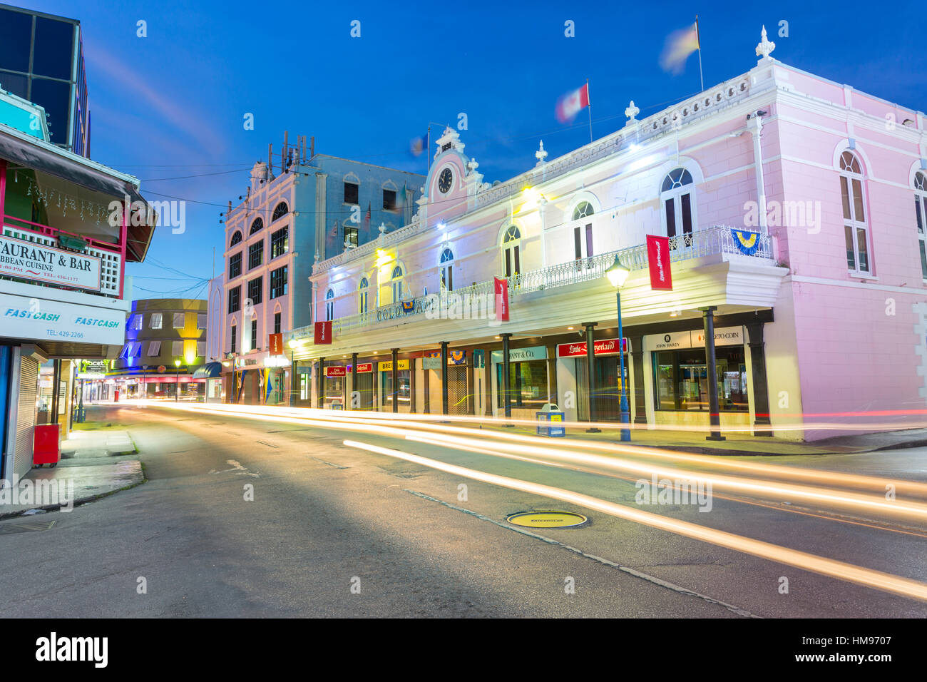 Architecture on Broad Street, Bridgetown, St. Michael, Barbados, West Indies, Caribbean, Central