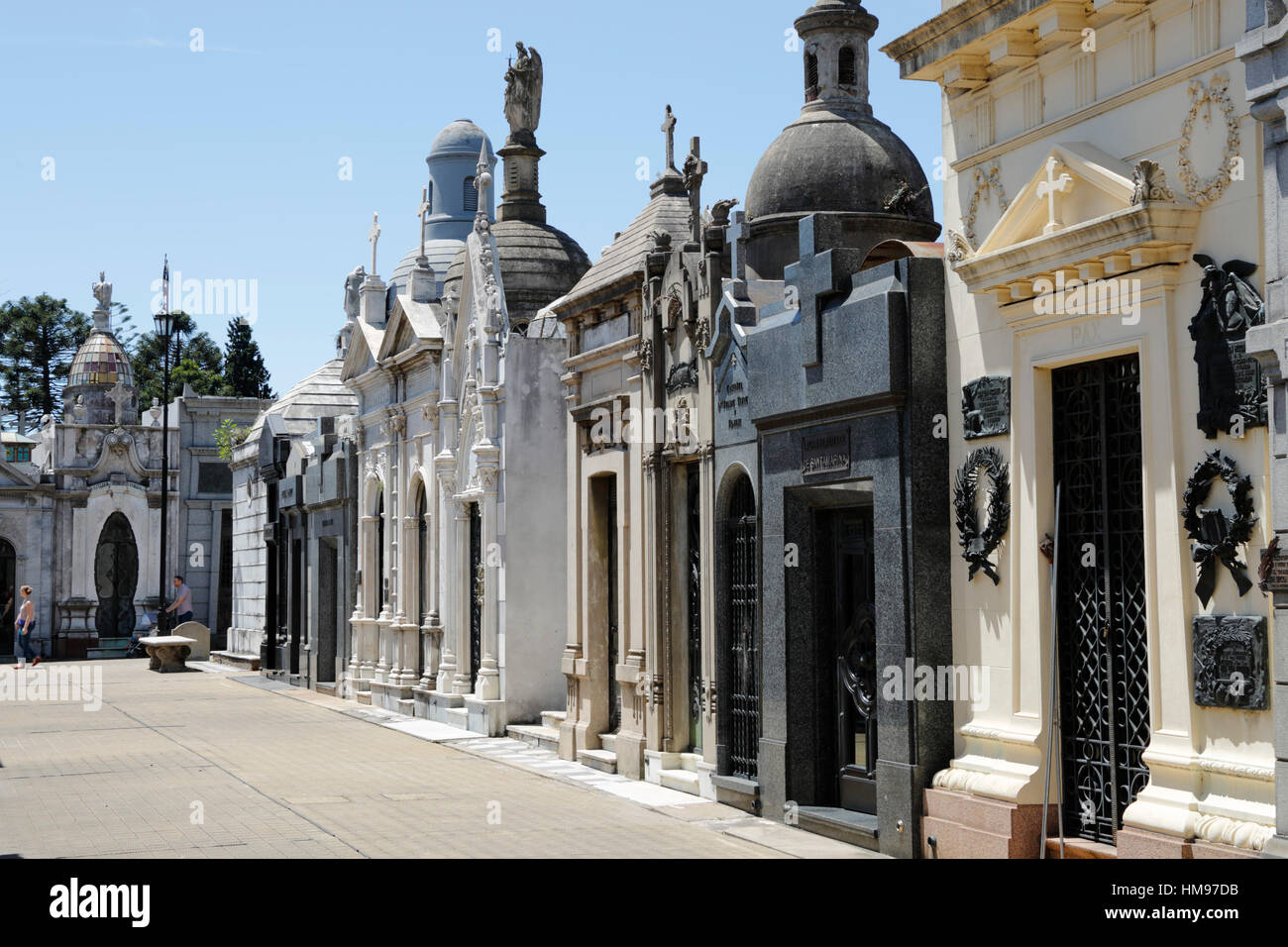 Family mausoleums in the Cementerio de la Recoleta, Buenos Aires, Argentina, South America Stock Photo