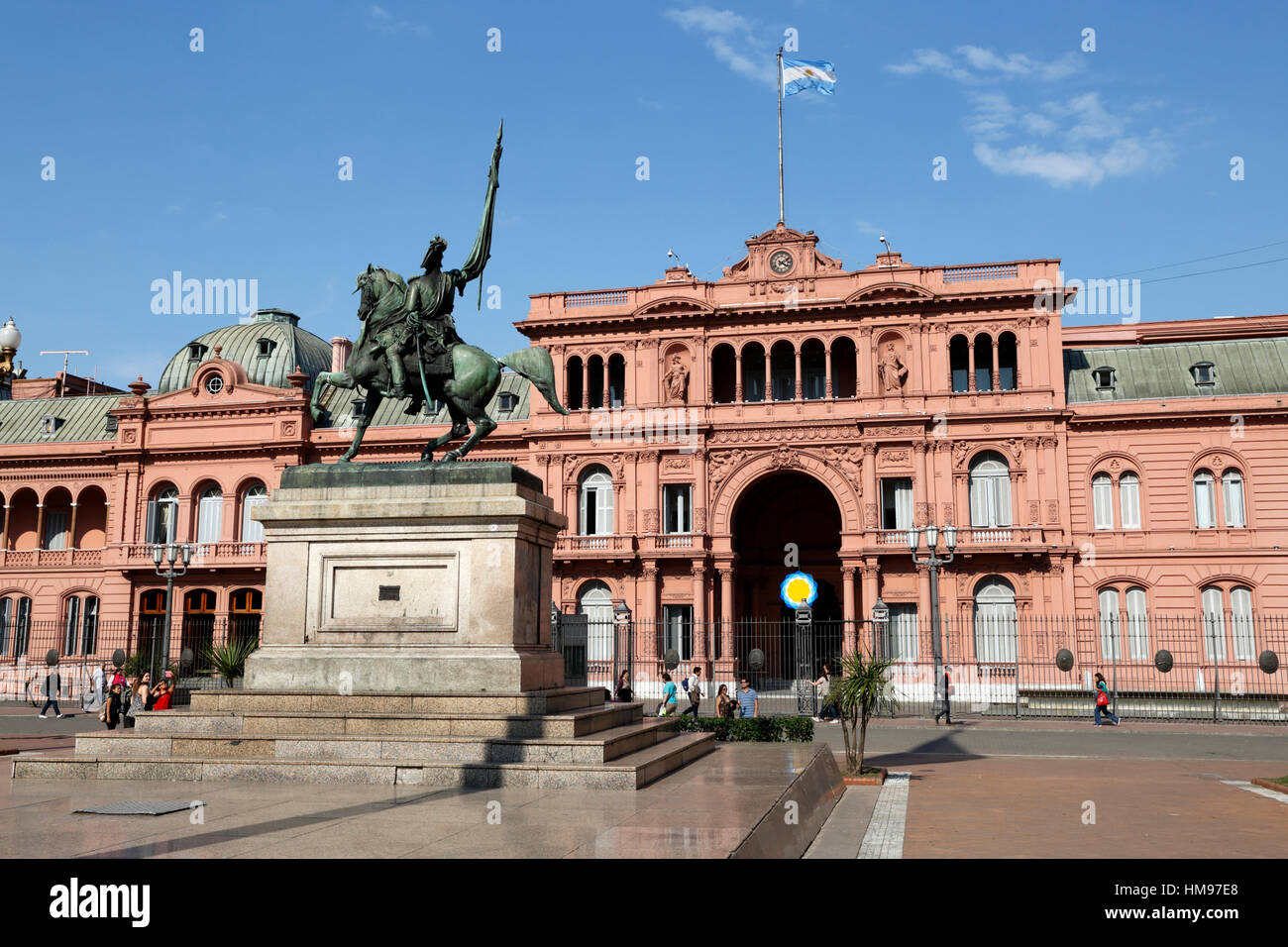 Casa Rosada in Plaza de Mayo, Buenos Aires, Argentina, South America Stock Photo