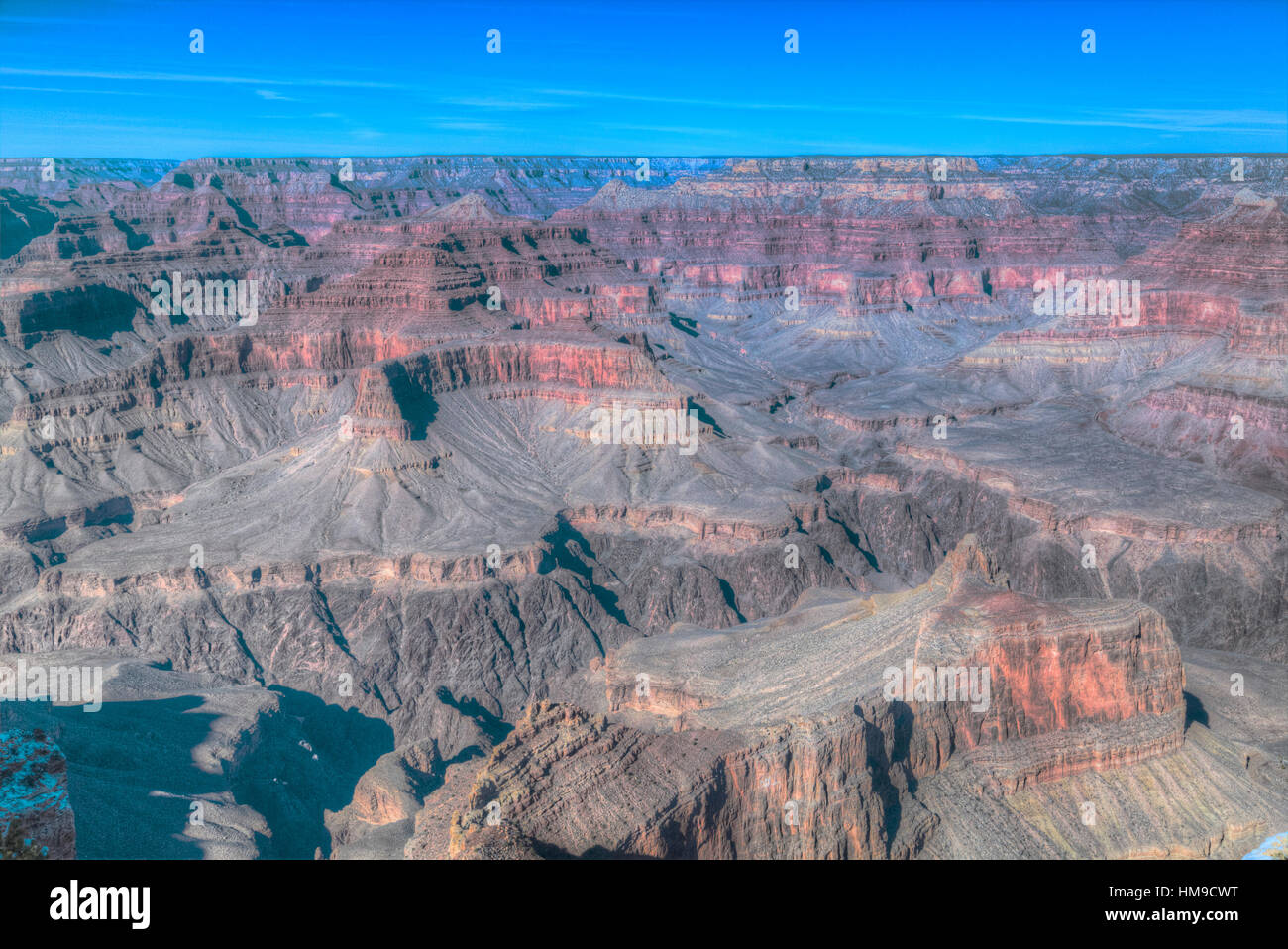 Hopi Point, South Rim, Grand Canyon National Park, UNESCO World Heritage Site, Arizona, USA Stock Photo