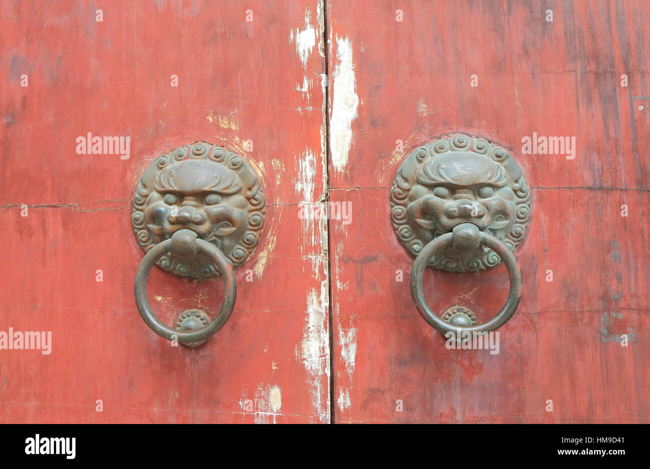 Chinese traditional door knob Stock Photo Alamy
