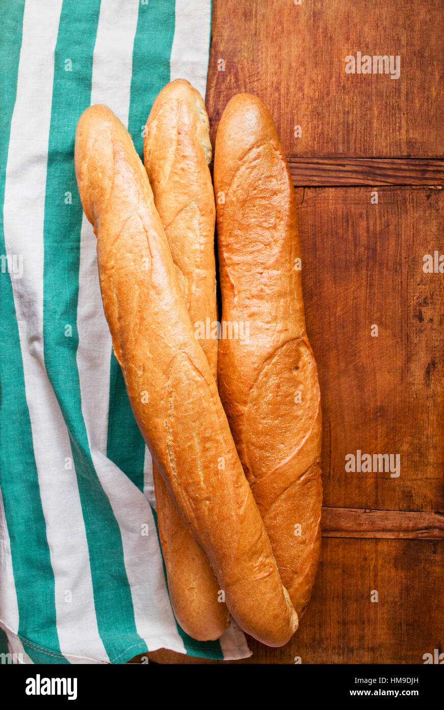 Assortment of fresh French loaves Stock Photo Alamy