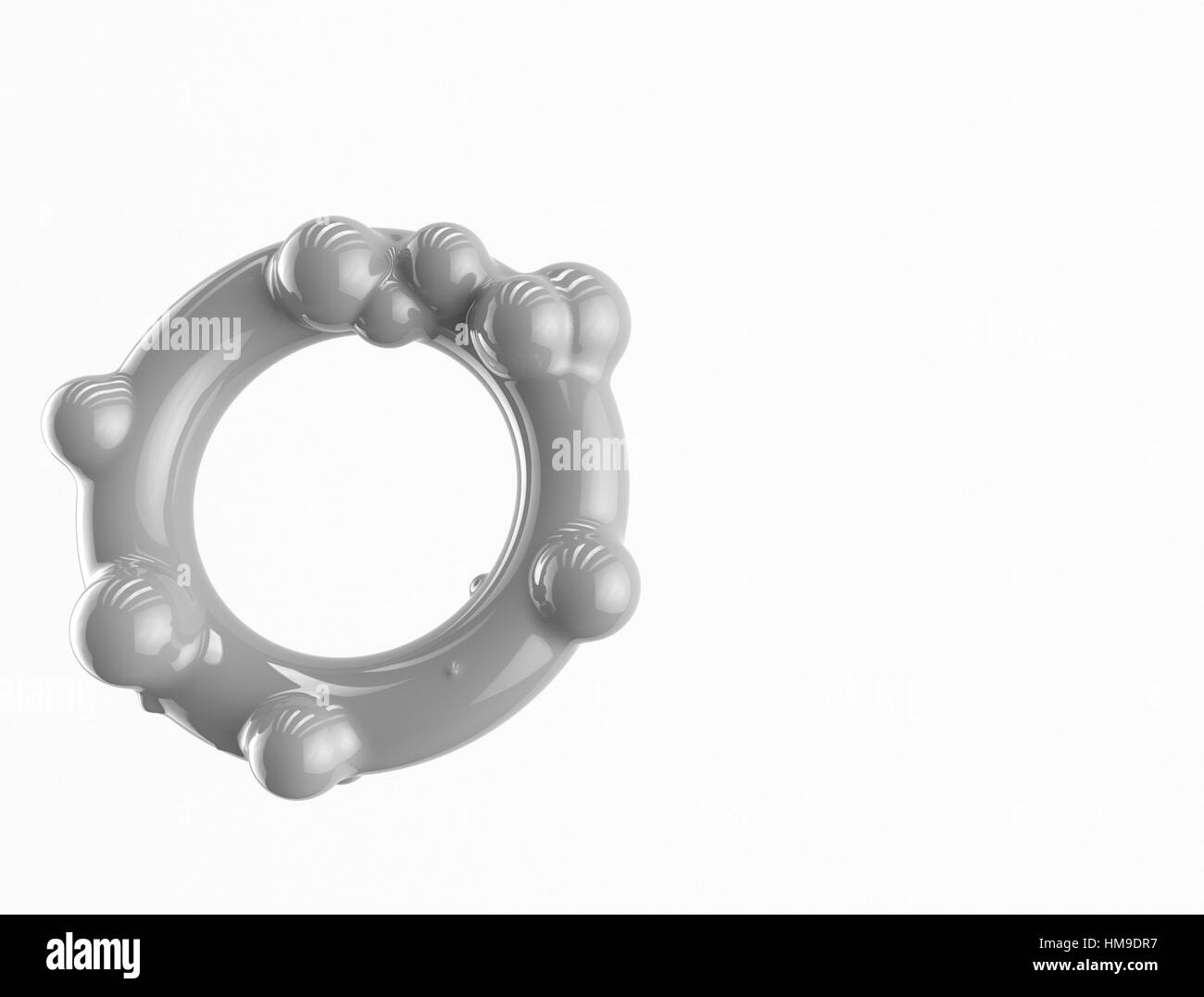 gray geometric element. 3d abstract rendering background Stock Photo