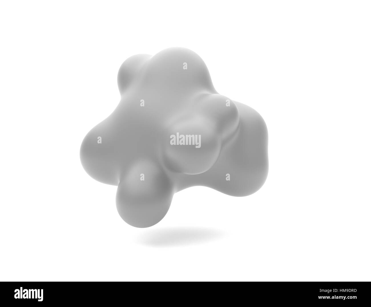 gray soft geometric shape. 3d abstract rendering background Stock Photo ...