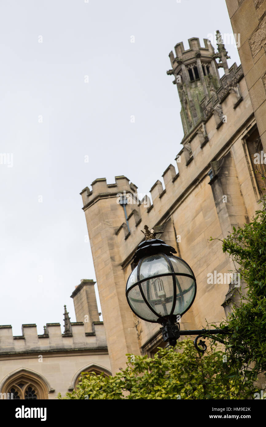 Jesus College Oxford showing details of the architechture Stock Photo ...