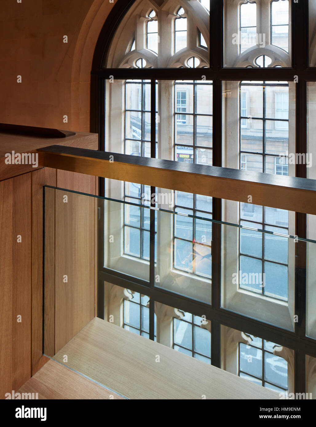 Longwall Library View through historic window in Buckler building. Longwall Library ...