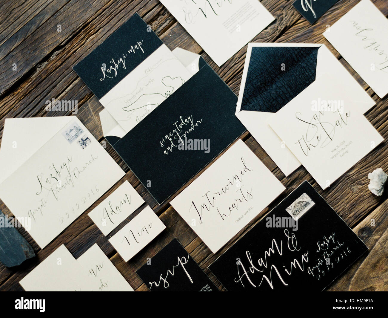 Wedding Invitation, Stationary Stock Photo