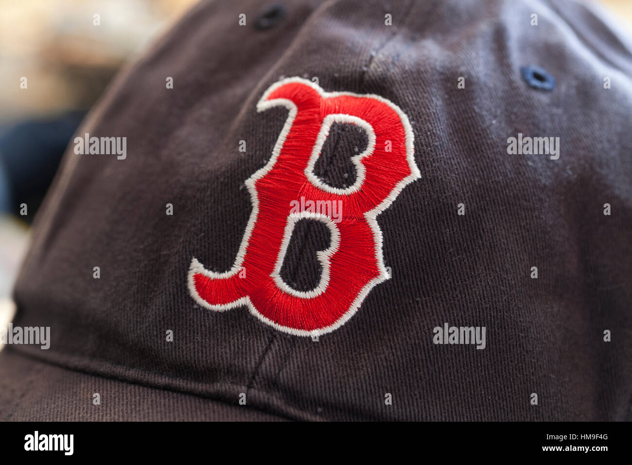 Boston Red Sox baseball cap - USA Stock Photo