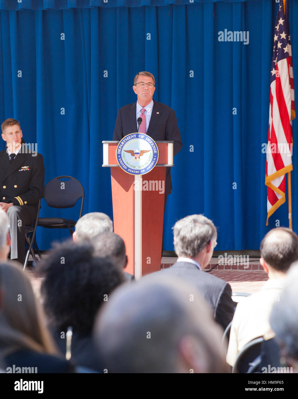 Washington, DC, Oct. 03, 2016: Defense Secretary Ash Carter honors 2016 military Olymians and Paralympians at the Pentagon Stock Photo