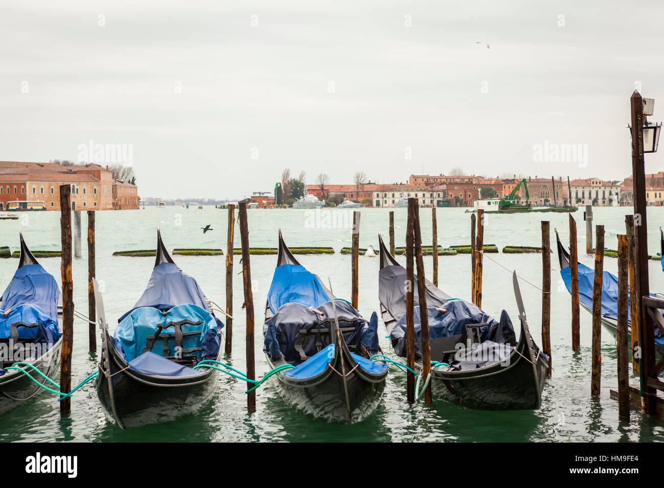 Gondola in venice in Italy with water Stock Photo - Alamy