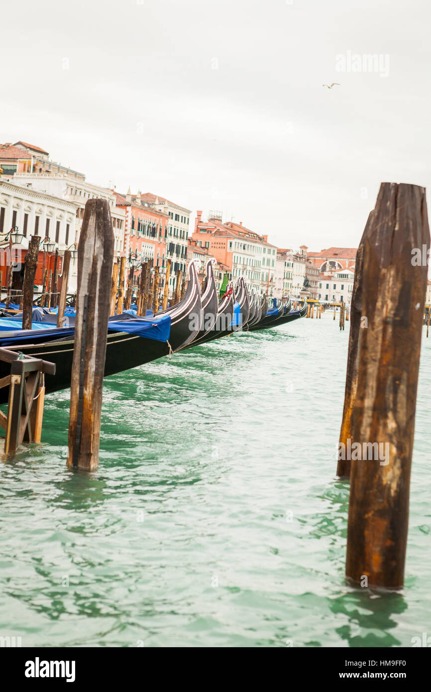 Gondola in venice in Italy with water Stock Photo - Alamy