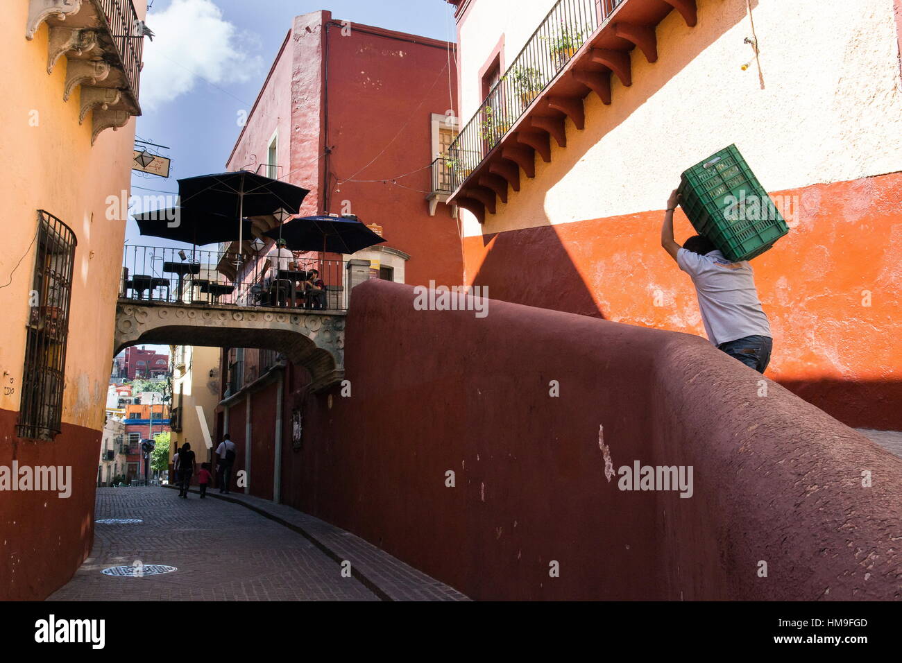 Street Scene, Guanajuato Stock Photo
