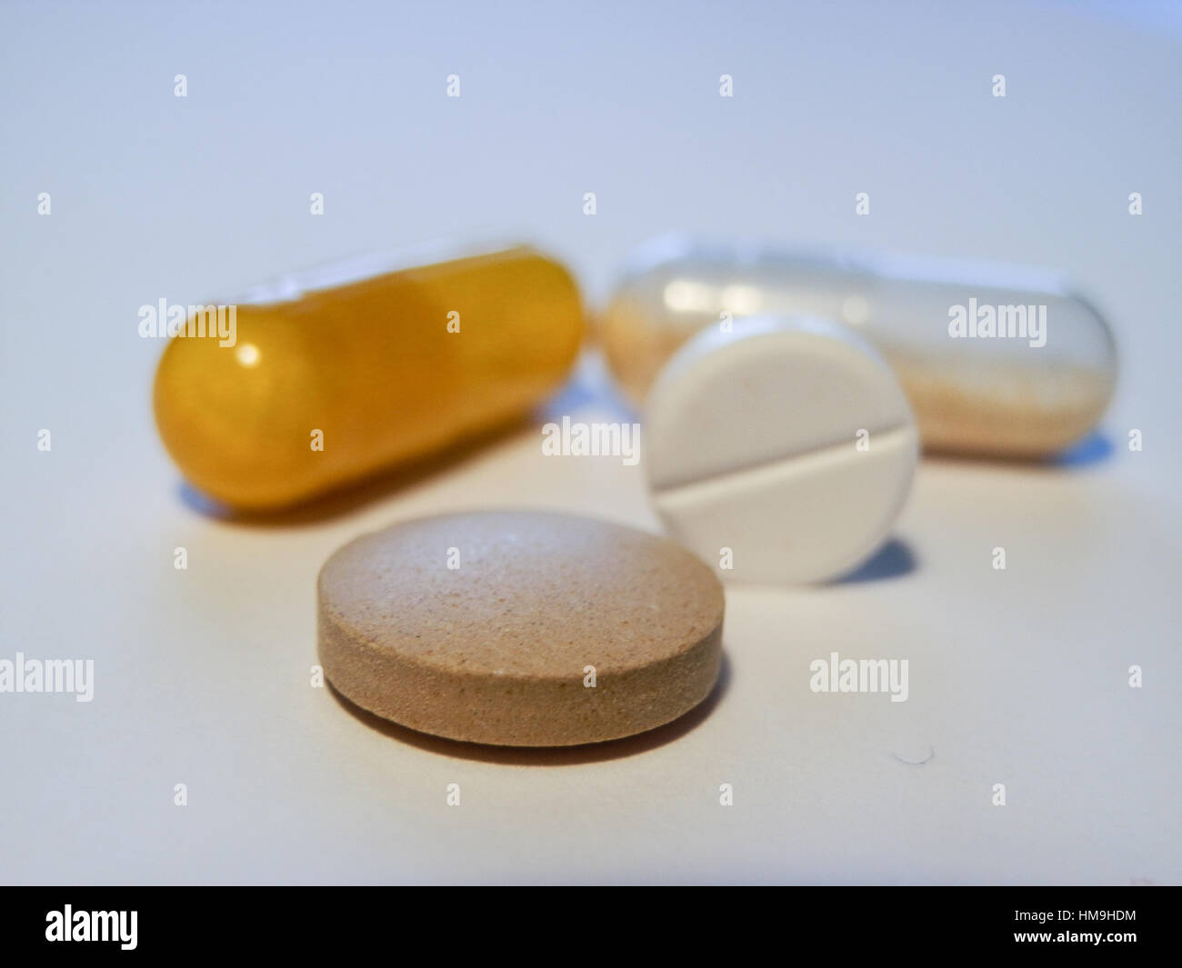 Multiple medicine drug pills four Stock Photo Alamy