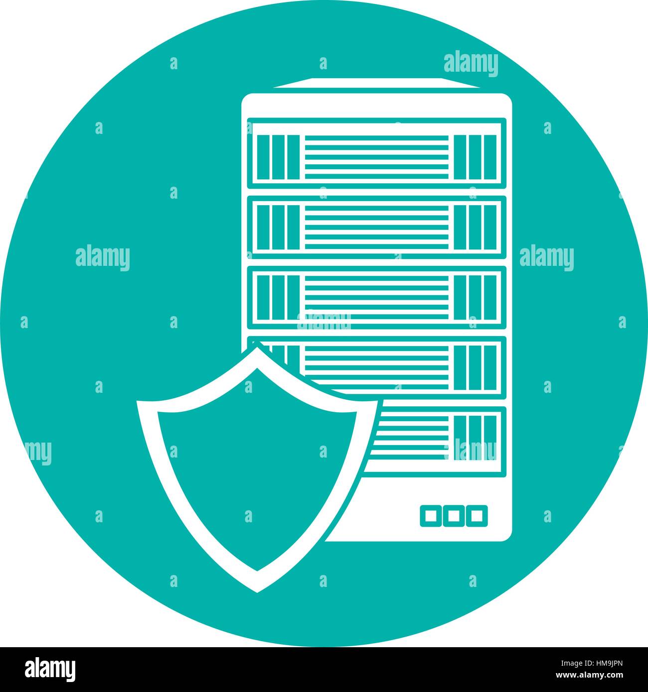server related shield icon image vector illustration design Stock ...
