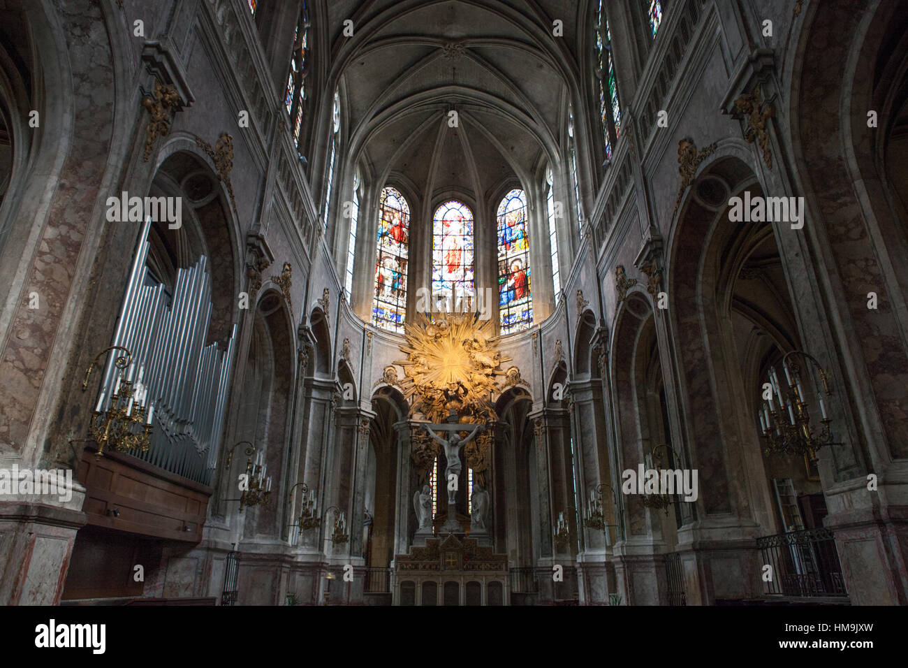Église Saint-Merry, Paris France Stock Photo