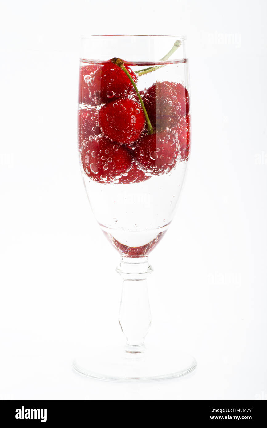 cherries in water Stock Photo Alamy