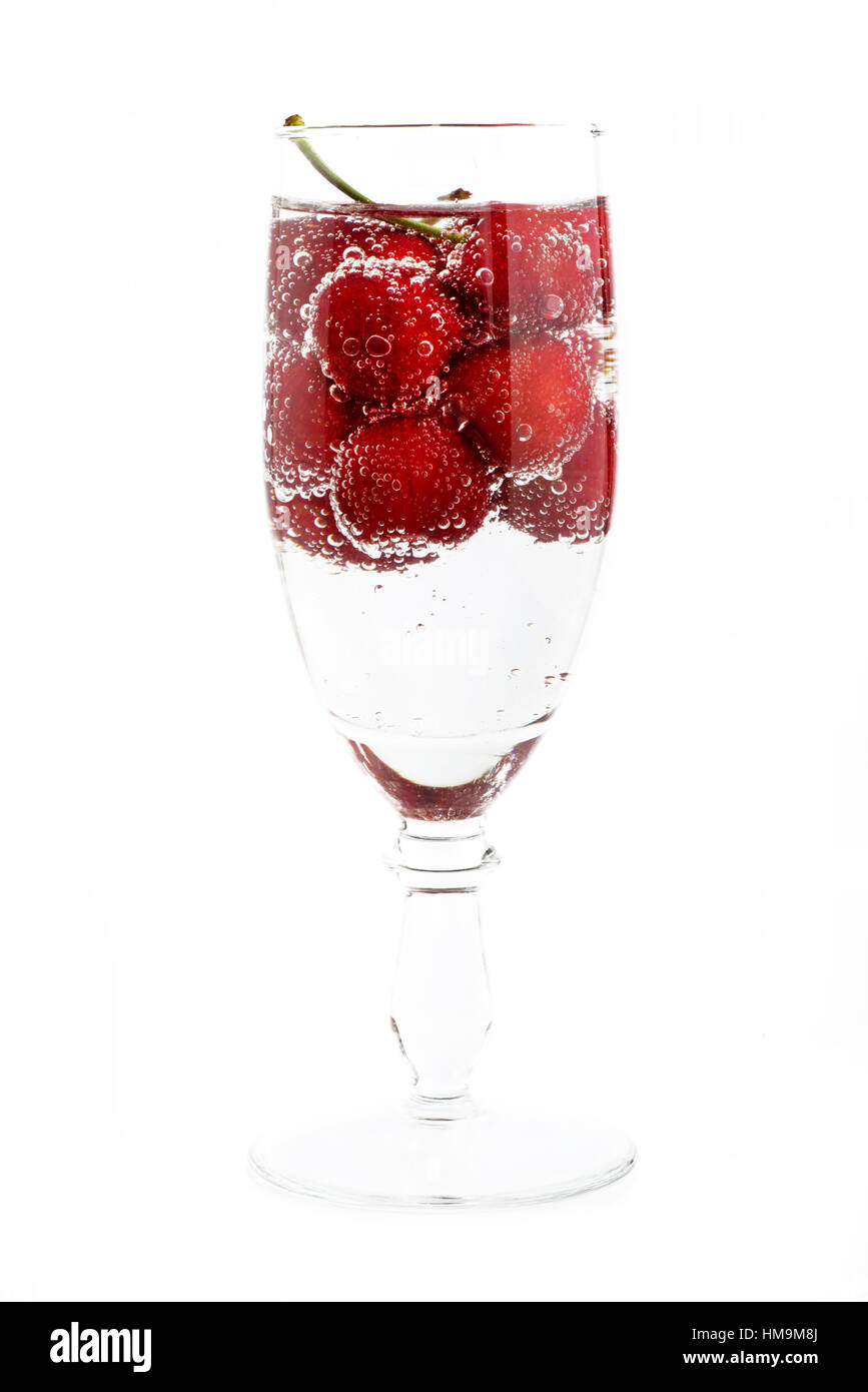 cherries in water Stock Photo Alamy
