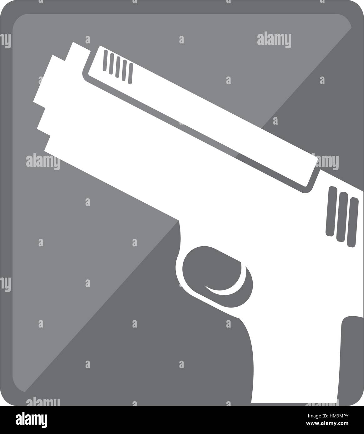 single hand gun button icon image vector illustration design Stock ...